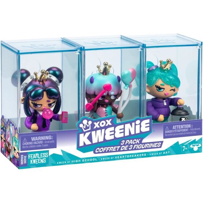 Pack de poupées XOX KWEENIE Série Fearless 13 cm 3 poupées incluses Finitions uniques - vue 2