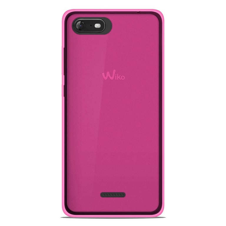 Coque silicone unie compatible Givré Rose Wiko Tommy 3 - 1001 coques
