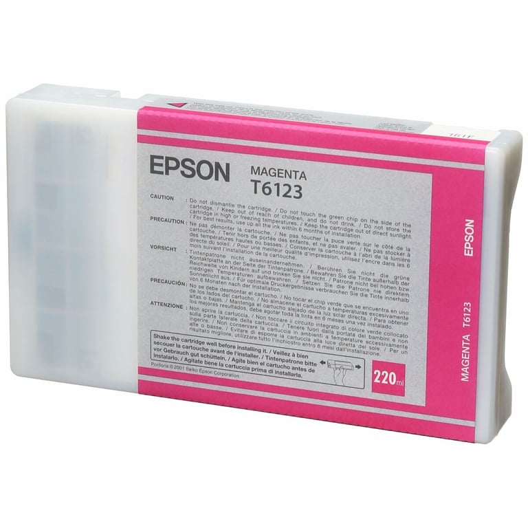 EPSON ENCRE MAGENTA (220ML) STY T6123 - Neuf