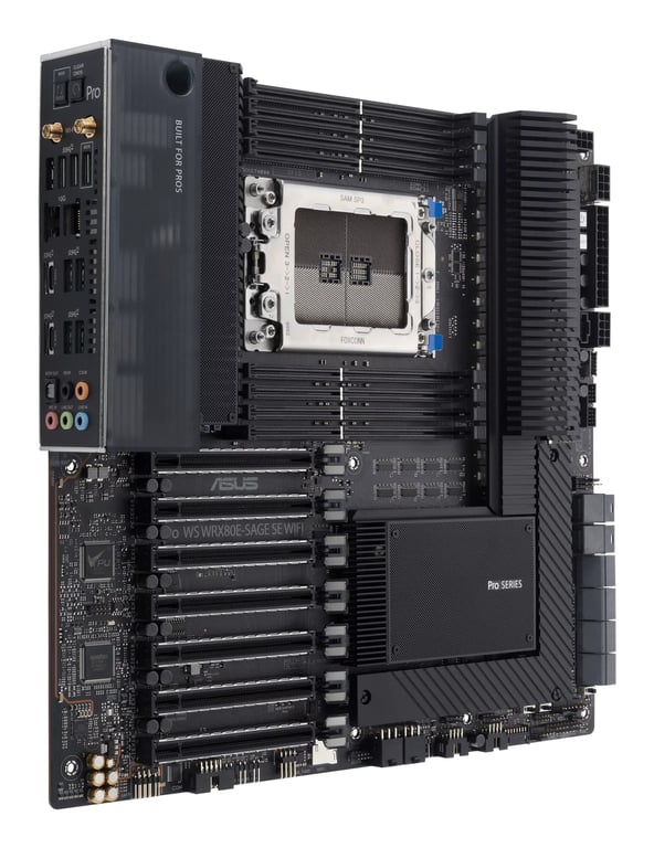 ASUS WRX80E SAGE SE WIFI AMD WRX80 Socket SP3 ATX étendu Neuf - vue 3