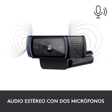 Logitech 960-001055 cámara web 3 MP 1920 x 1080 Pixeles USB Negro