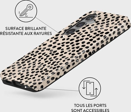 Burga Funda para Galaxy S24 Tough A prueba de golpes Modelo Almond Latte Beige