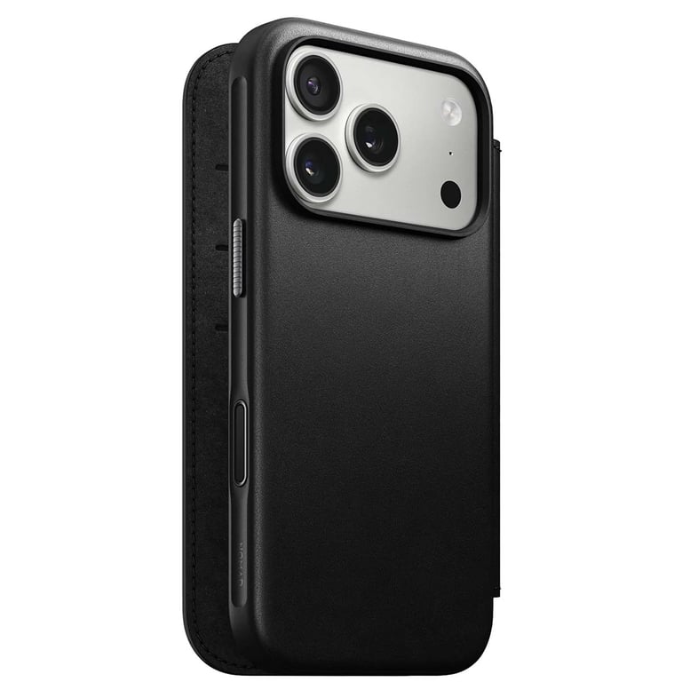 Nomad Funda Cartera para iPhone 17 Pro MagSafe en Cuir Serie Modern Negro - Nuevo