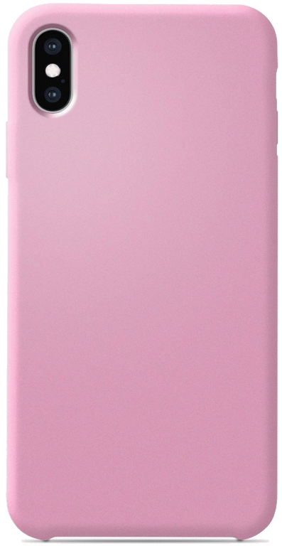 Coque silicone unie compatible Soft Touch Rose Apple iPhone X iPhone XS