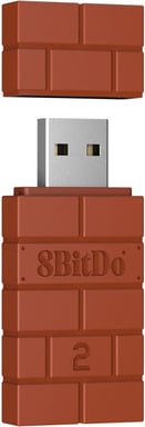 8Bitdo Adaptador USB inalámbrico para Windows/Mac/Raspberry Pi/Xbox/PS5/Nintendo Switch