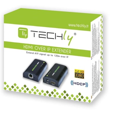 Techly Ricevitore aggiuntivo per Amplificatore/Splitter HDMI Over IP (IDATA EXTIP-373R)