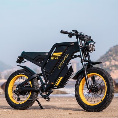 Moto eléctrica todoterreno COSWHEEL GT20 de 20 pulgadas con motor de 1000 W y batería de 48 V y 25 Ah