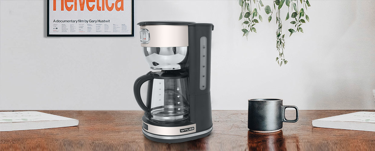 MUSE Cafetière filtre 10 tasses Crème & Inox Collection of Inspiration MS220SC - vue 8