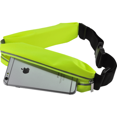 Cintura sportiva universale con 2 tasche, giallo Noen