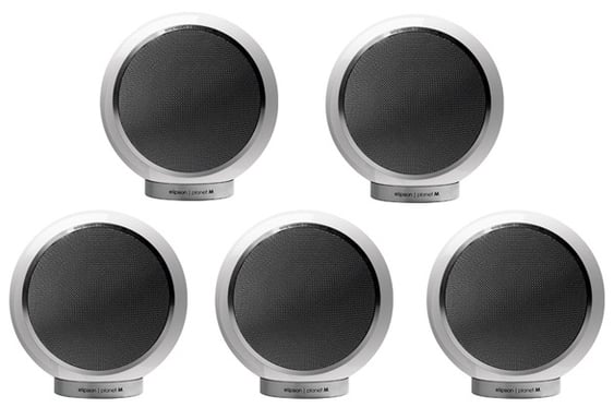 Set di diffusori Elipson Planet M 5.0 400 W Home cinema Bianco 5.0 canali a 2 vie 80 W