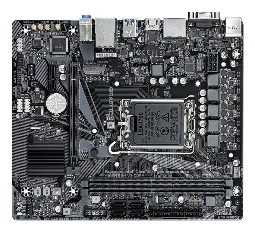 GIGABYTE H610M S2H V3 DDR4 carte mère Intel H610 Express LGA 1700 micro ATX Neuf - vue 2