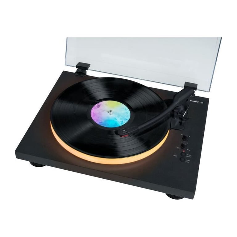 Tourne-Disques BIGBEN INTERACTIVE PARTYBTTDLIGHT – Bluetooth, Entraînement Par Courroie, Effets Lumineux - vue 4