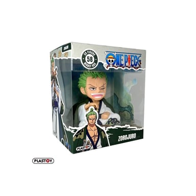 Hucha Plastoy One Piece Zorojuro Zoro en plástico 15 cm Verde