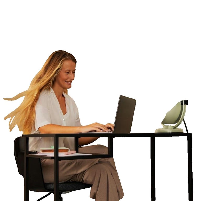 Ventilateur de Table Cecotec EnergySilence 800 RetroDesk – 20W, 2 Vitesses, Design Rétro - vue 2