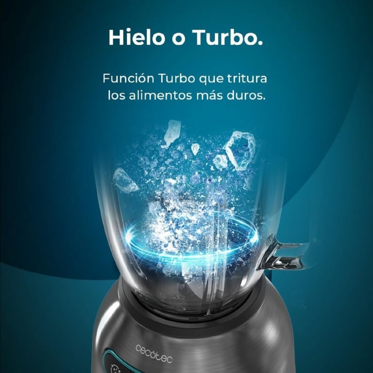 Mixeur Cecotec 2200MAX Prodigy – 2200 W, 1,75 L, 6 Lames Acier Inoxydable - vue 4