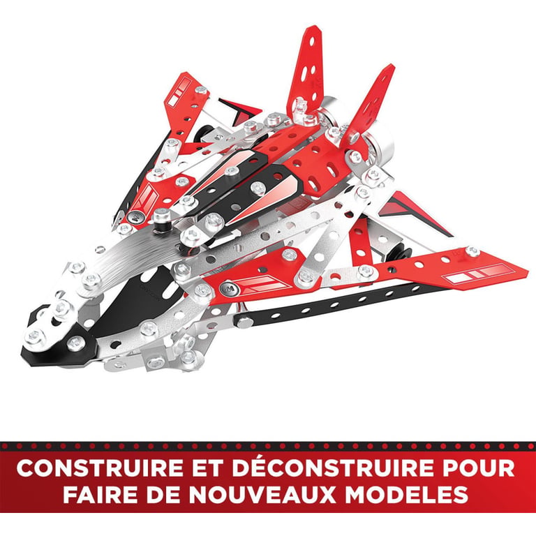 Bandai Meccano Véhicules de Course 10 en 1 Coffret de Construction 10 Modèles 225 pièces Outils Notice Kit Activité Assemblage Voiture Avion Bateau Course Jouet Enfant et+ APM20104 - vue 10