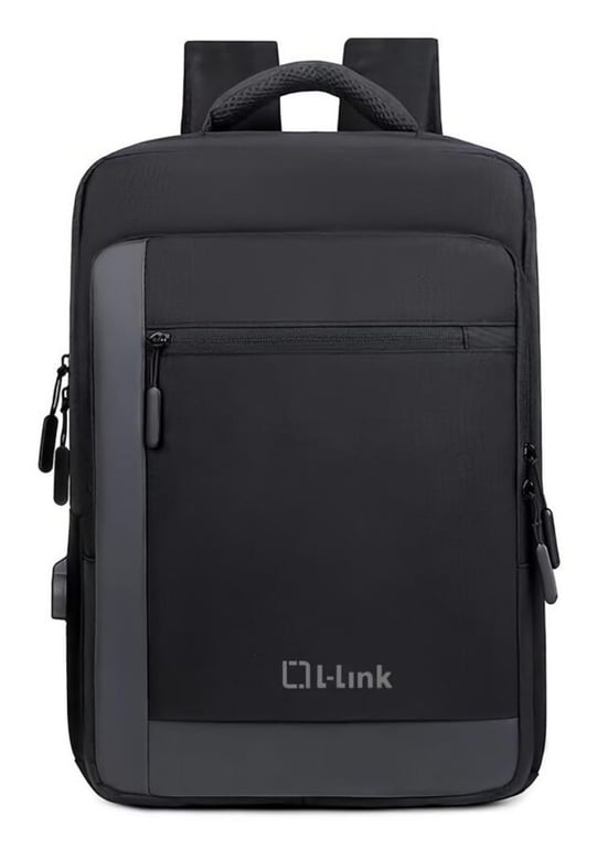 Link Sac à dos pour ordinateur portable 15 6 Poche extérieure Port USB extérieur pour le chargement Intérieur compartimenté Couverture extérieure hydrofuge Couleur Neuf