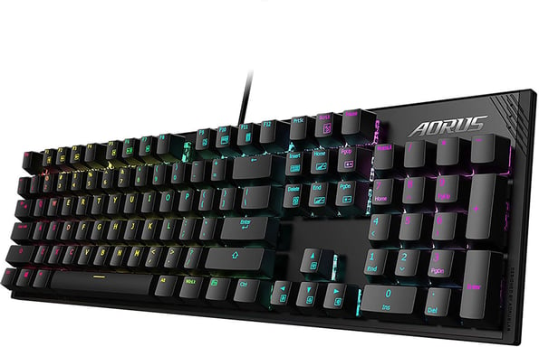 Gigabyte Aorus K1 RGB Teclado Mecánico Gamer (Cherry MX Red) (Negro)