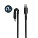 StarTech.com Cable Resistente USB-A a Lightning de 2 m Negro - Cable de Alimentación y Sincronización USB Tipo A a Lightning con Fibra de Aramida Robu