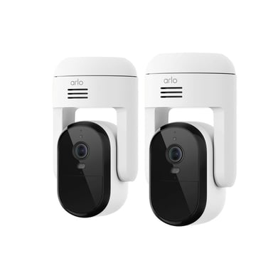 Kit de 2 caméras ARLO Essential 3 2K PTZ extérieures Blanc