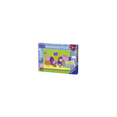 Peppa Pig Casa Puzzles - Set de 2 Puzzles 12 piezas