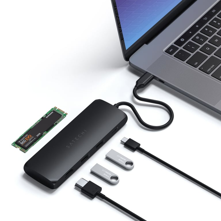 SATECHI Adaptateur USB C Hybrid multiport - vue 6