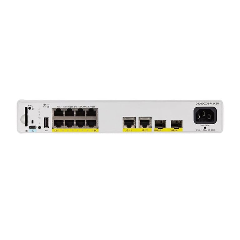 Cisco Catalyst C9200CX 8UXG 2X A commutateur réseau Géré L2L3 Connexion Ethernet supportant 'alimentation via ce port PoE Neuf - vue 2