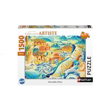 Nathan Editions - 016182 - Puzzle 1500 pezzi - Le meraviglie dell'Asia