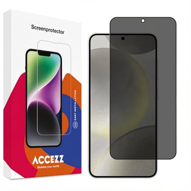 Accezz Protection d'écran en verre trempé Privacy pour Samsung Galaxy S24 / S25