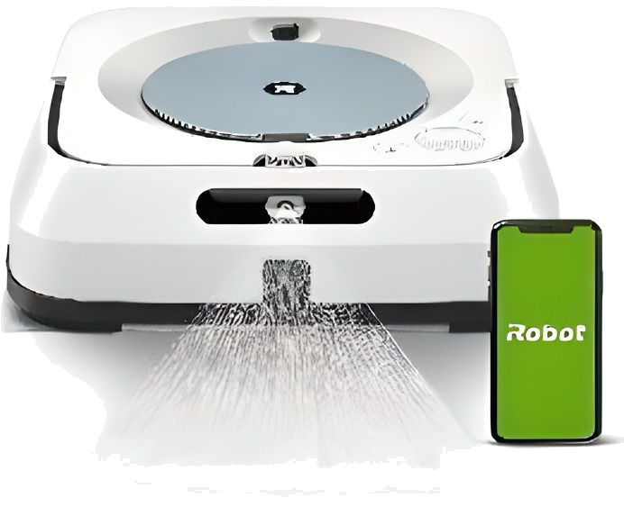 iRobot Braava Jet m6134 Robot laveur de sols - Connecté WiFi - Pulvérisateur de haute précision