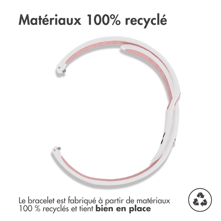 Bracelet sport 22mm en silicone bicolore - vue 9