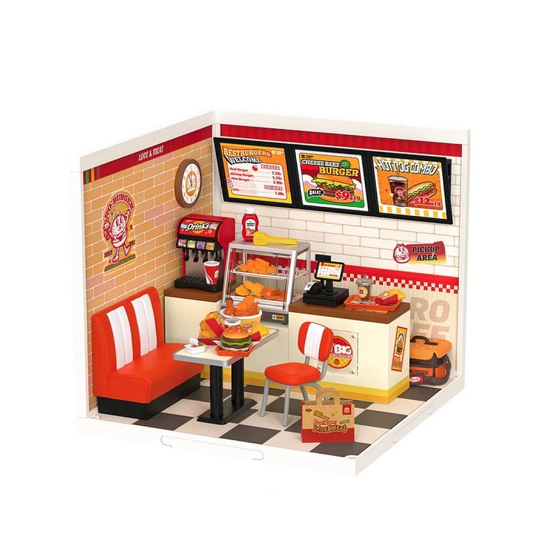 Maquette DIY Rolife Super Creator : Restaurant Yum Yum Burgers Neuf