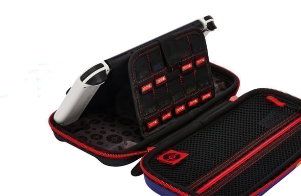 PowerA NSCS0055-01 Copertura protettiva per console di gioco portatile Nintendo Custodia robusta Blu, Giallo