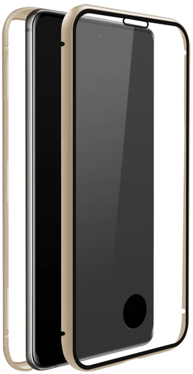 Coque de protection 360° Glass pour Samsung Galaxy S20+, or
