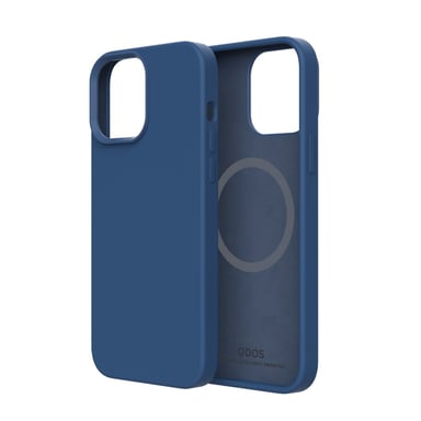 QDOS Funda para iPhone 13 Pro Max Touch Pure con Snap Compatible con MagSafe Azul marino