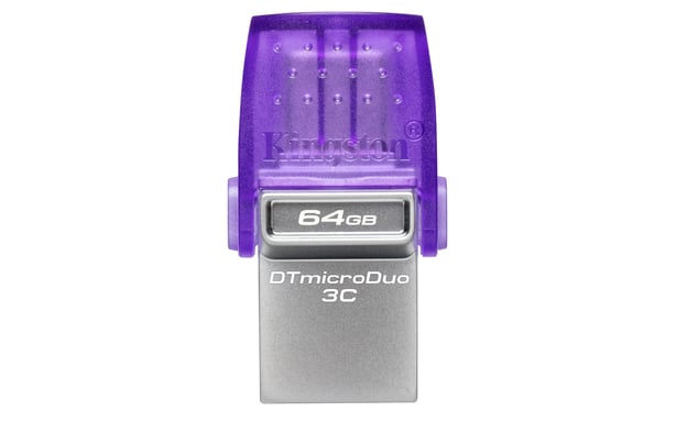 Kingston DataTraveler microDuo 3C - Unità flash USB - 64 GB - USB 3.2 Gen 1 / USB-C