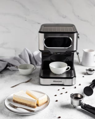 Hisense HESCM15DBK machine à café Manuel Machine à expresso 1,5 L