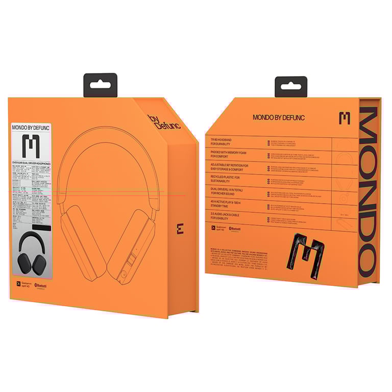 DEFUNC MONDO OVER Casque Sans fil Arceau AppelsMusique Bluetooth Neuf - vue 2