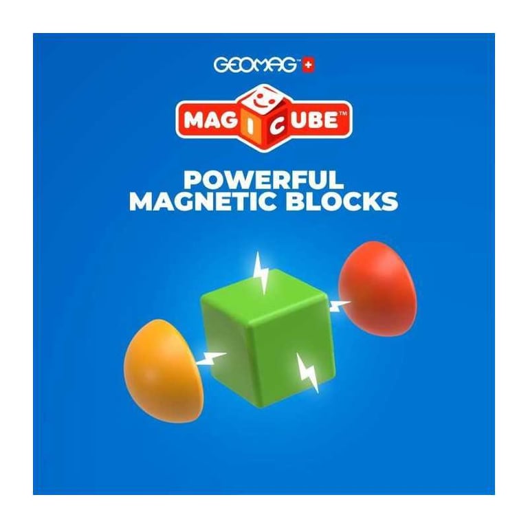 Blocs magnétiques GEOMAG Magicube 061 8 pièces Empilables Plastique recyclé - vue 4