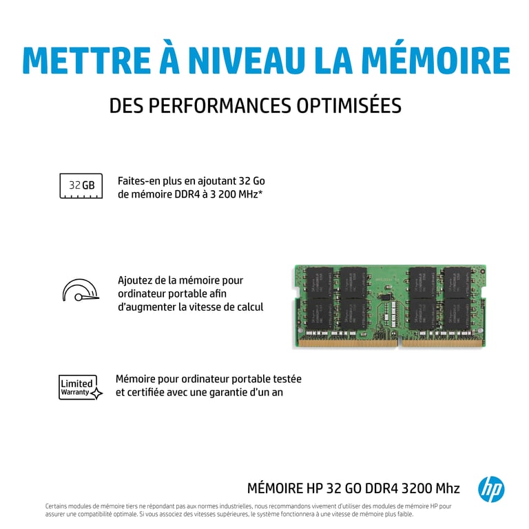 HP 4S967AA DDR4 3200 MHz - vue 7
