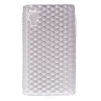 Coque silicone unie compatible Givré Blanc LG Optimus L4 II