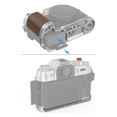 SMALLRIG 4784 Impugnatura a L in legno per Fujifilm X-T50 nero