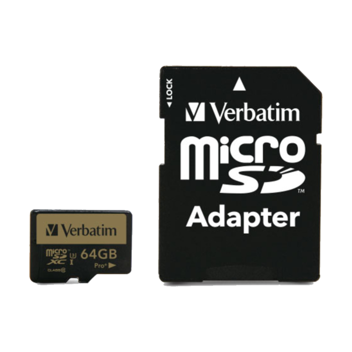 PRO+ micro SDXC class 10 / UHS 1 64GB (Read 90MB/sec, Write 80MB/sec) - Neuf