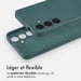 imoshion Coque Couleur avec MagSafe pour Samsung Galaxy S24 - Vert foncé