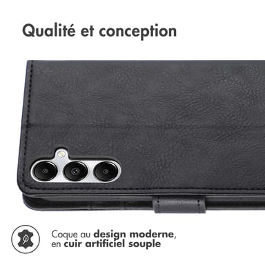 imoshion Étui de télephone portefeuille de luxe pour Samsung Galaxy A26 - Noir