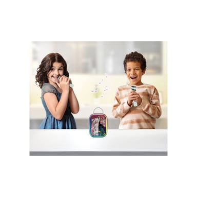 Boombox de karaoke Bluetooth LEXIBOOK Frozen con 2 micrófonos inalámbricos Azul