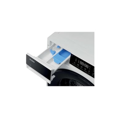 Lave-linge séchant Haier HWD120BP14357UFR 12kg/8kg 1400 tr/min Inverter Wi?Fi/Bluetooth Blanc porte noir fumé