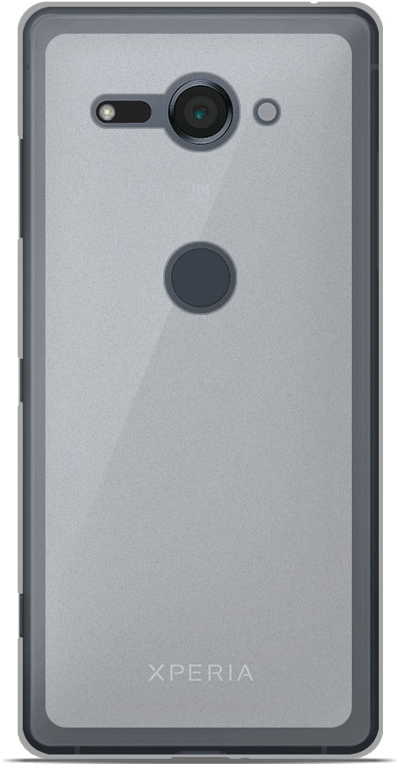 Coque silicone unie compatible Givré Blanc Sony Xperia XZ2 Compact