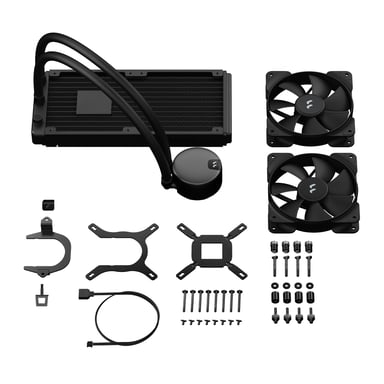 Fractal Design Lumen S24 v2 Procesador Sistema de refrigeración líquida todo en uno 12 cm Negro 1 pieza(s)