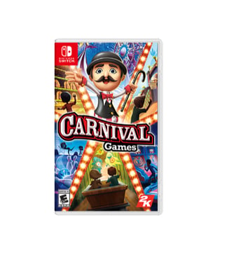 Switch & Carnival Games - console de jeux portables 15,8 cm (6.2'') 32 Go Écran tactile Wifi Bleu, Gris, Rouge